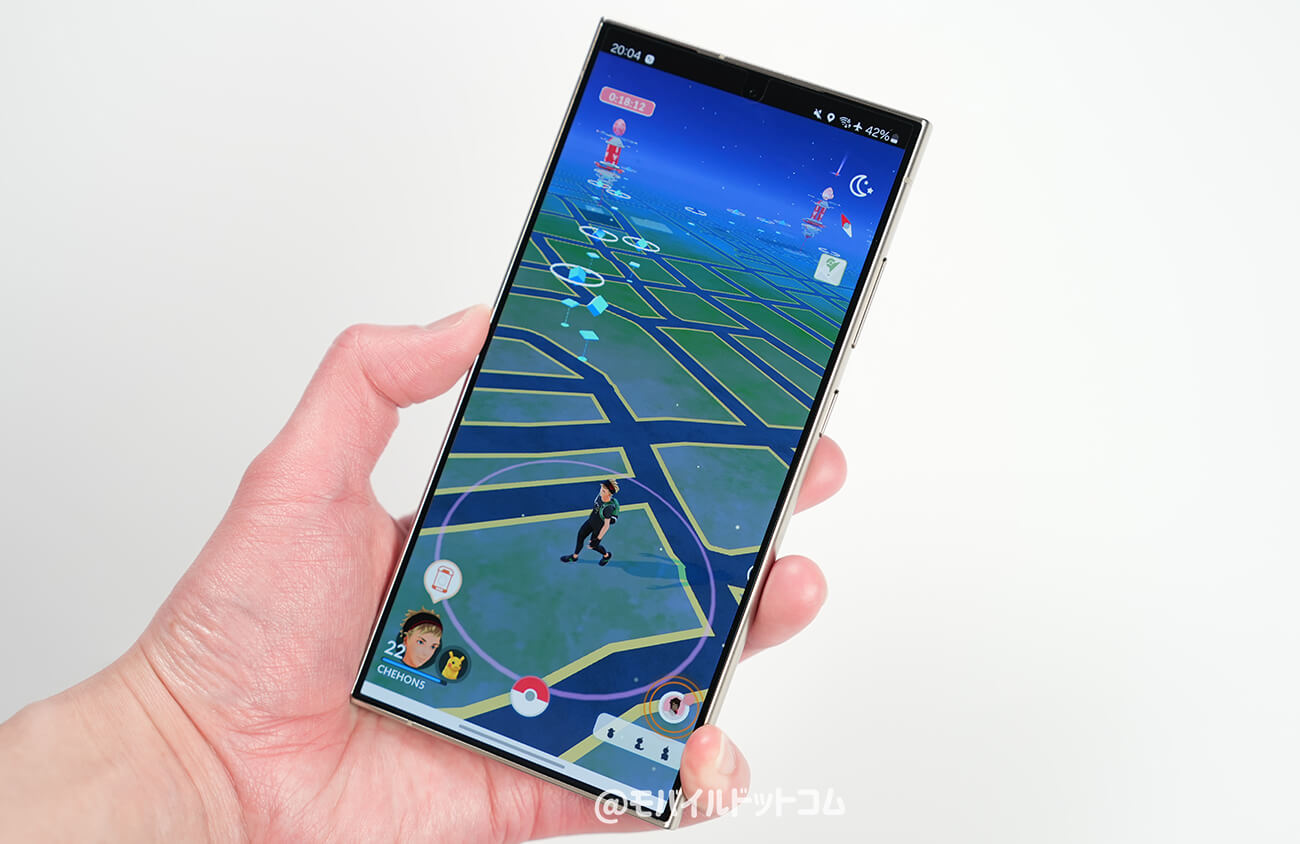 Galaxy S24 UltraでポケモンGOの動作チェック