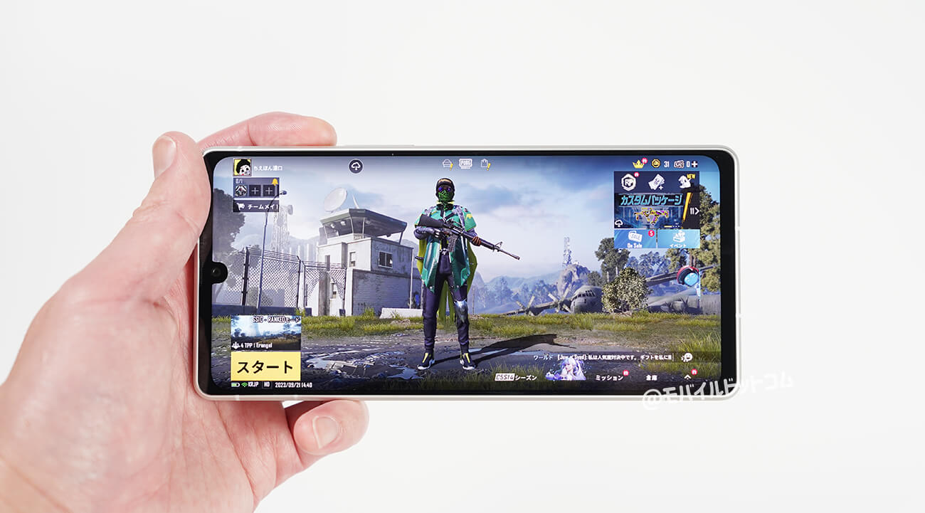 AQUOS R8でPUBGモバイルの動作チェック