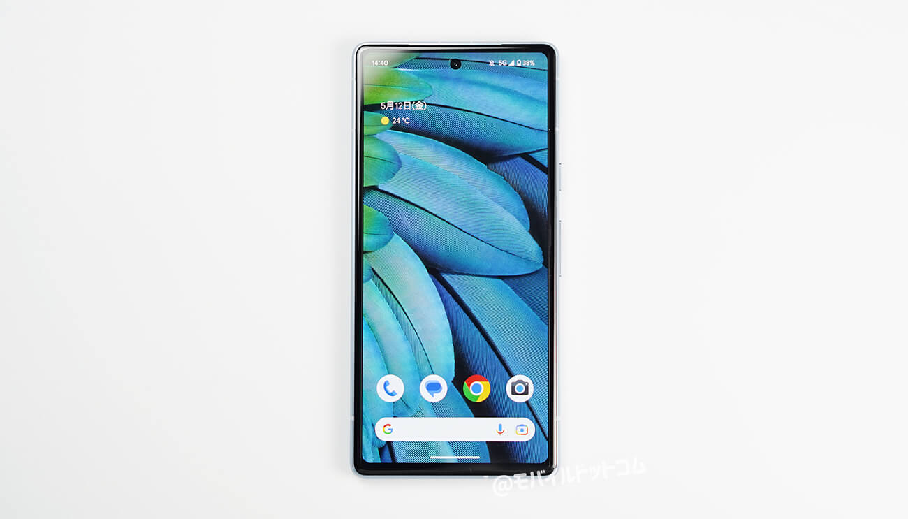 Google Pixel 7aの前面デザイン