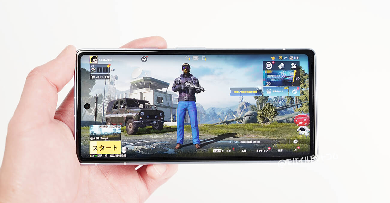 Google Pixel 7aでPUBGモバイルの動作チェック