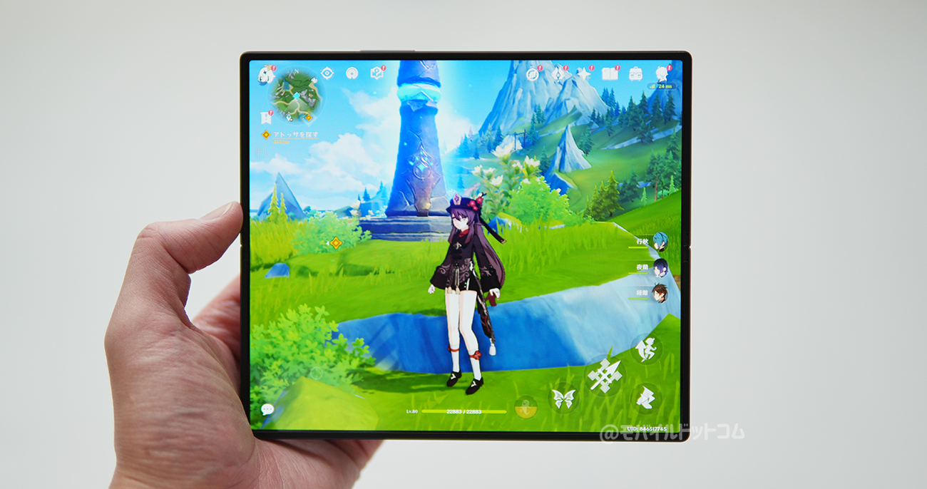 Galaxy Z Fold6で原神の動作チェック