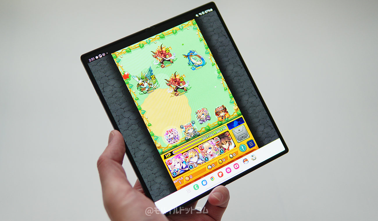 Galaxy Z Fold6でモンストの動作チェック