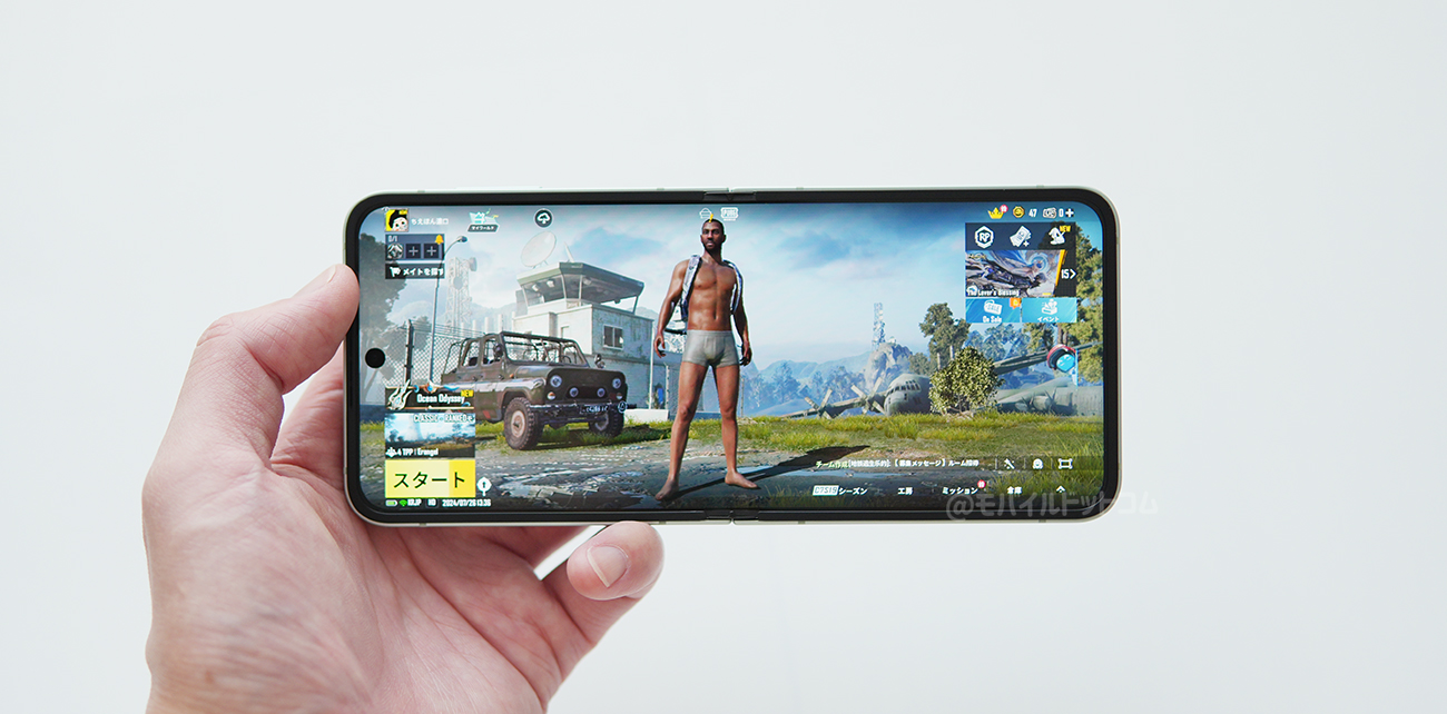 Galaxy Z Flip6でPUBGモバイルの動作チェック