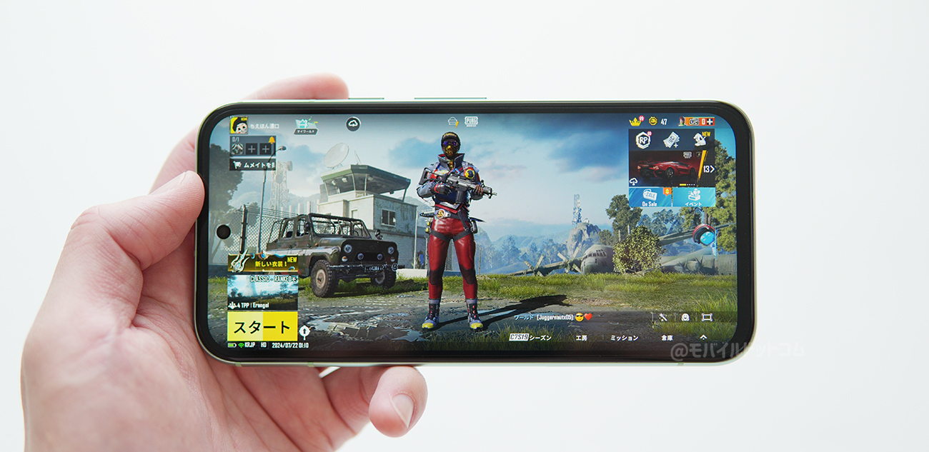 Google Pixel 8aでPUBGモバイルの動作チェック