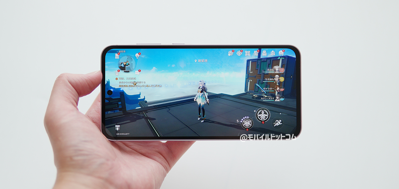 Galaxy A55 5Gで崩壊:スターレイルの動作チェック