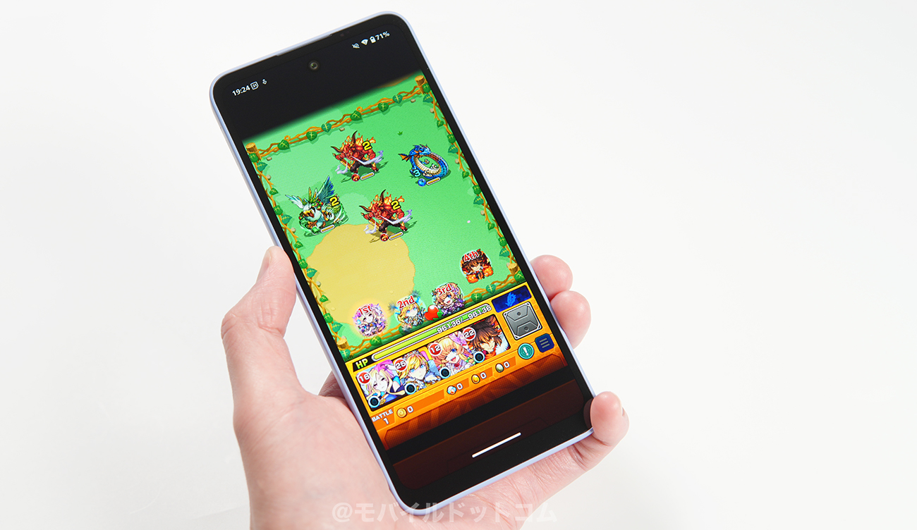 AQUOS wish5でモンストの動作チェック