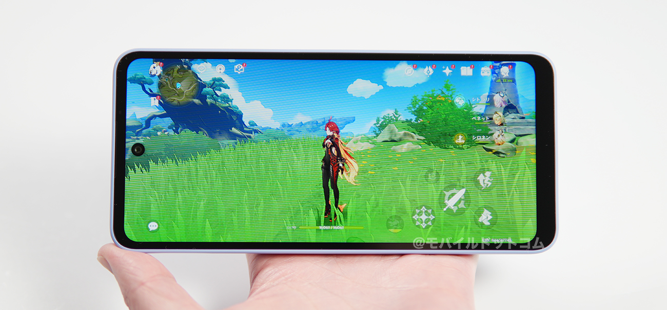 AQUOS wish5で原神の動作チェック