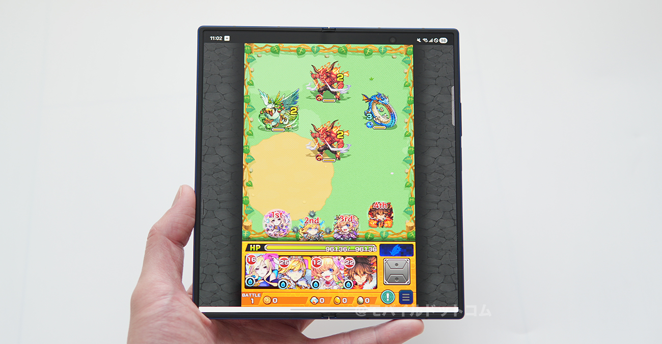 Galaxy Z Fold7でモンストの動作チェック