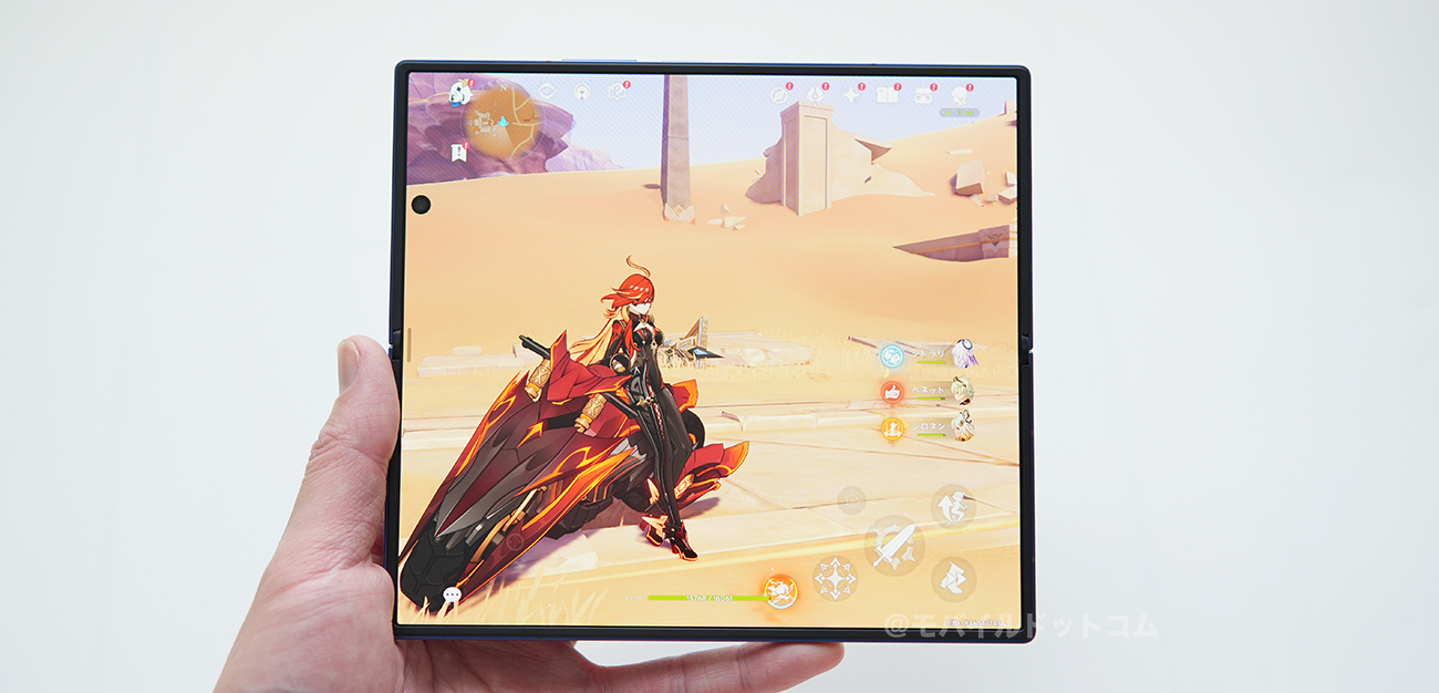 Galaxy Z Fold7で原神の動作チェック