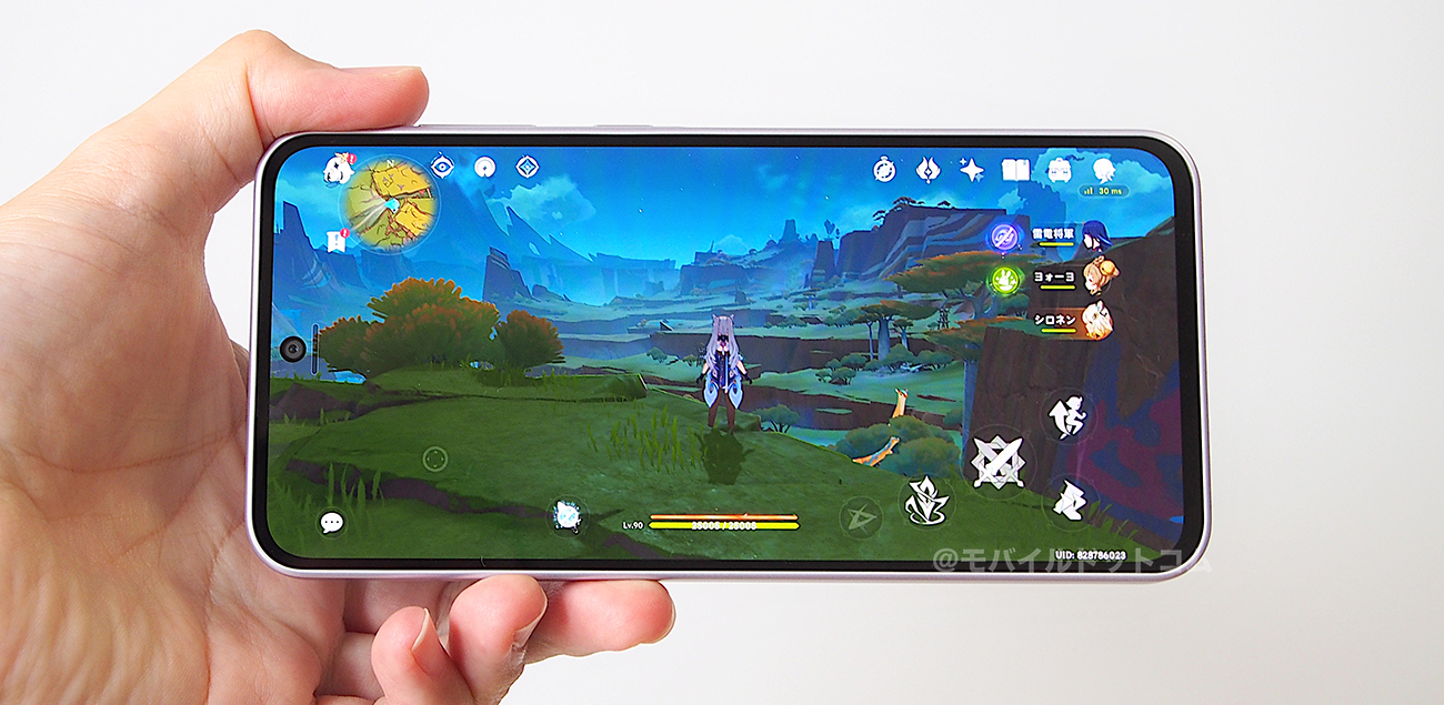 Galaxy A36 5Gで原神の動作チェック