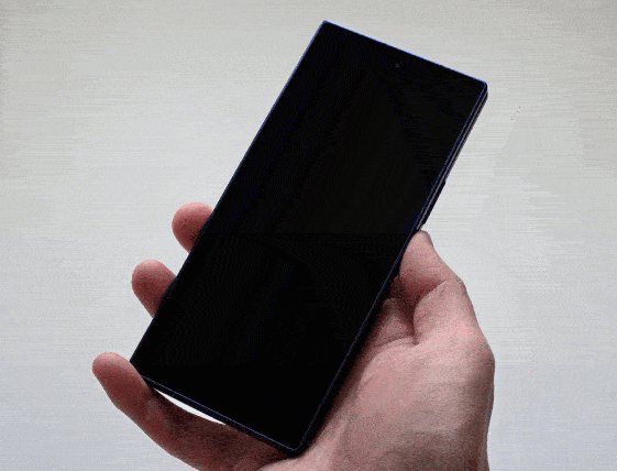 Galaxy Z Fold7の指紋認証テスト(閉じた状態)