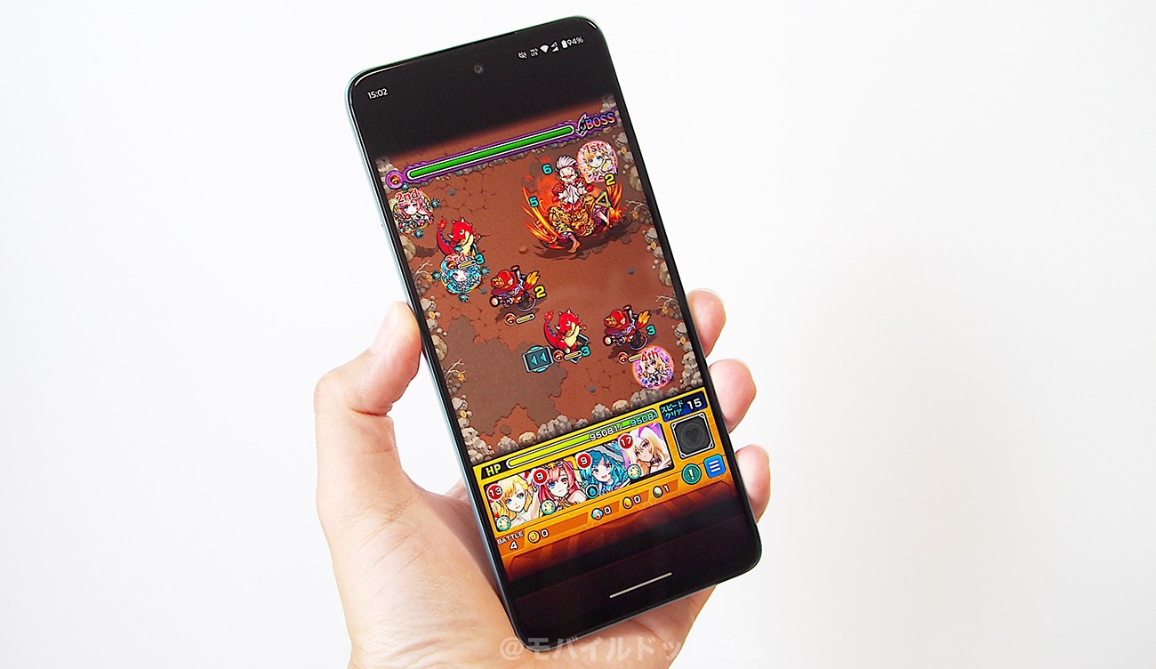 moto g66y 5Gでモンストの動作チェック