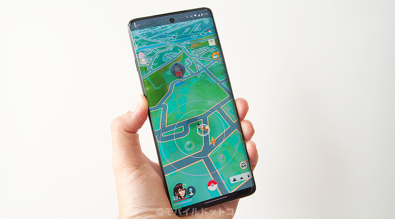 motorola edge 60 proでポケモンGOの動作チェック