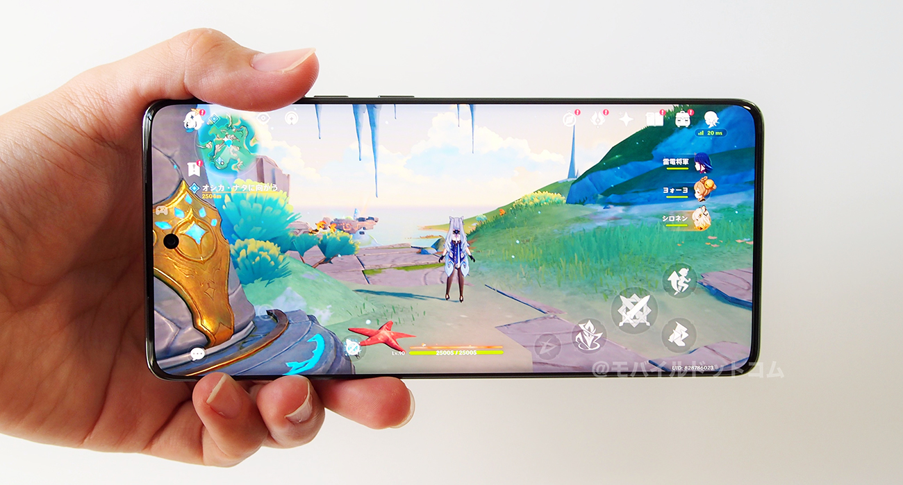 motorola edge 60 proで原神の動作チェック