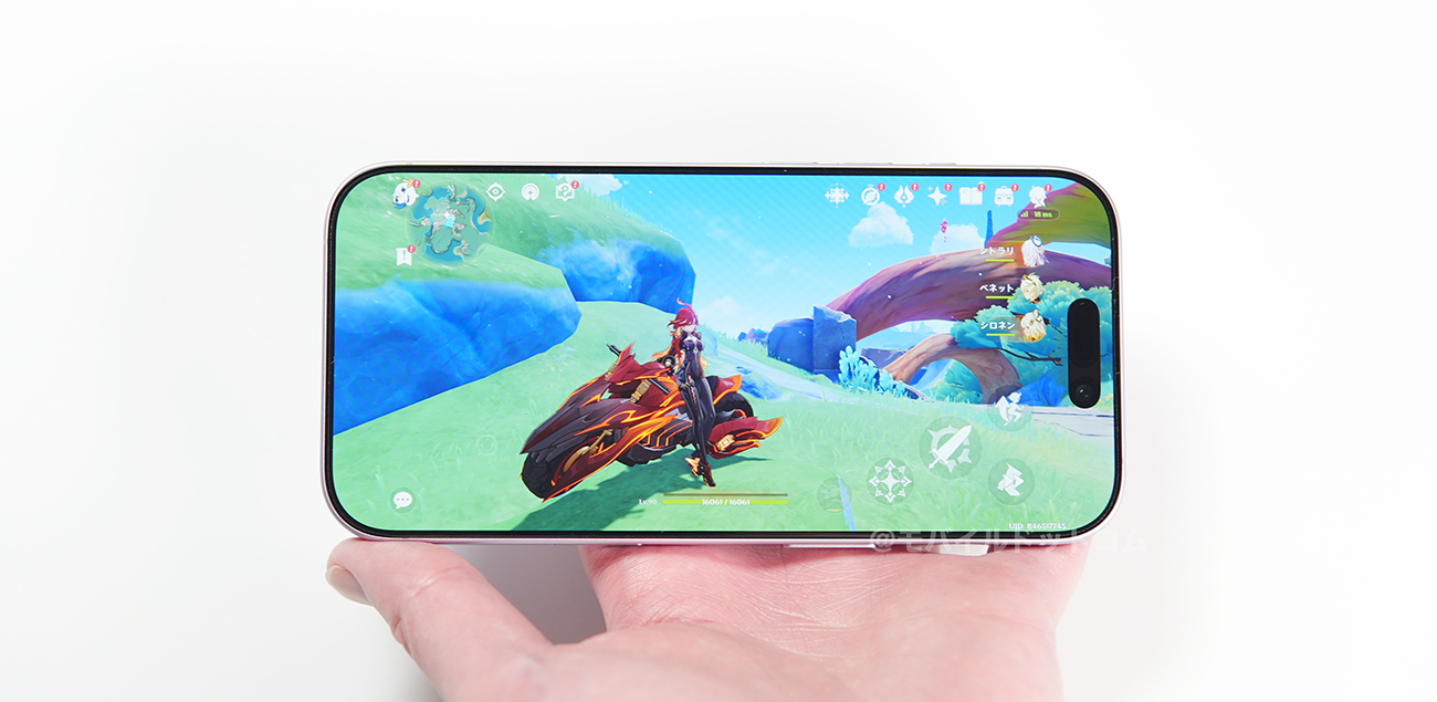 iPhone 17で原神の動作チェック
