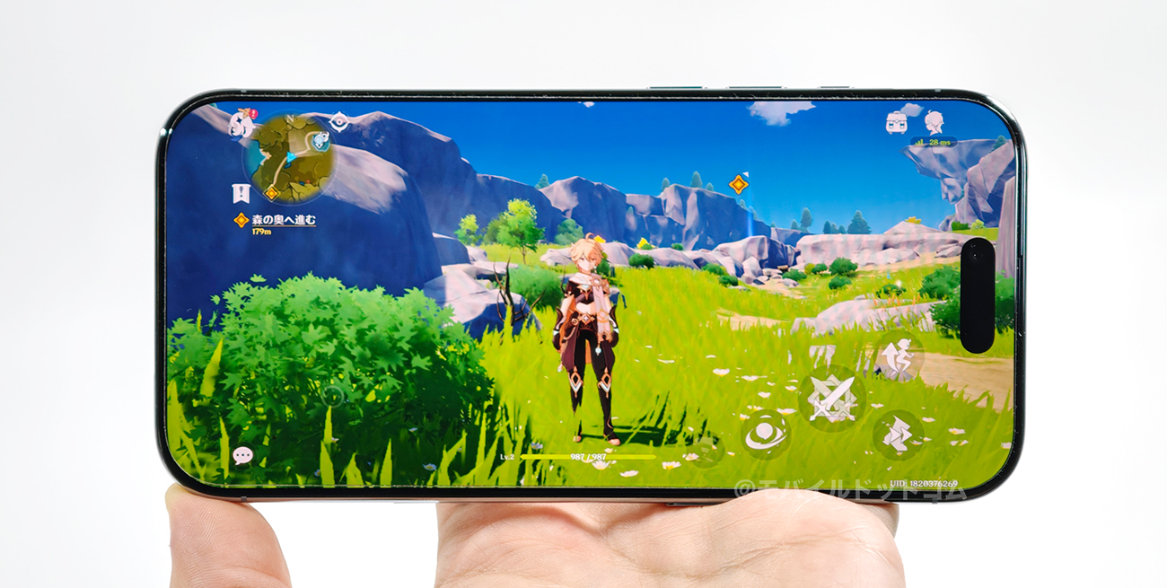 iPhone Airで原神の動作チェック