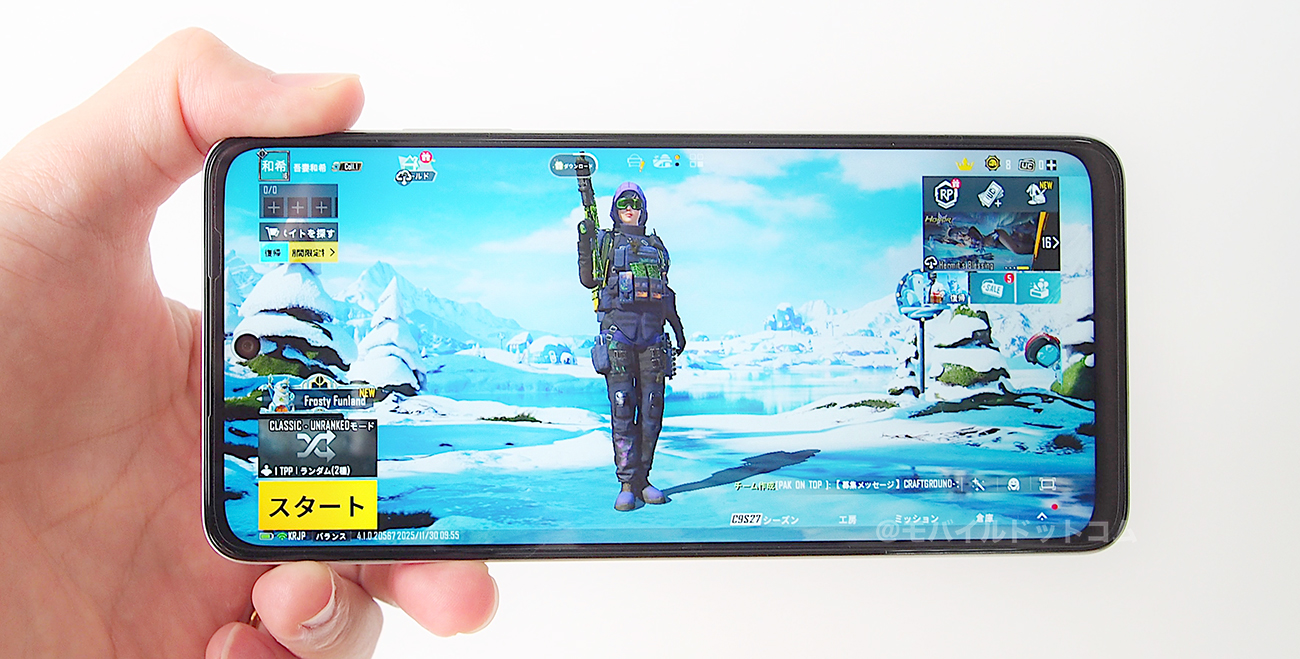 OPPO A5 5GでPUBGモバイルの動作チェック