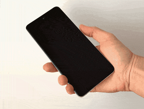 OPPO A5 5Gの指紋認テスト